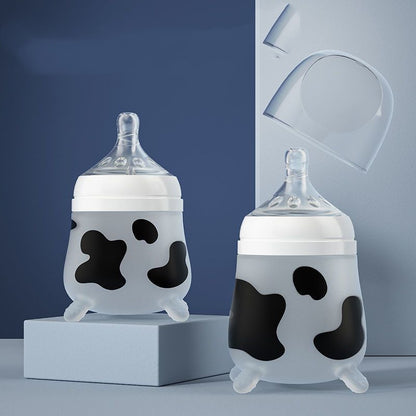 Silicone Baby Bottle Mimicking Breast Milk Design
