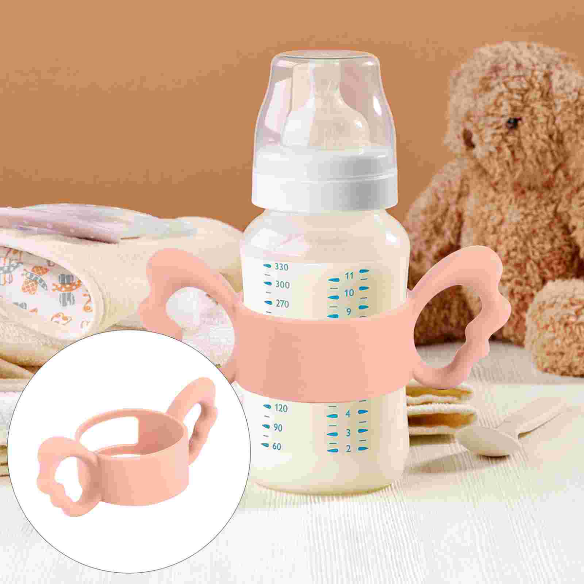 Silicone Baby Bottle Handle Grip for Breastfeeding