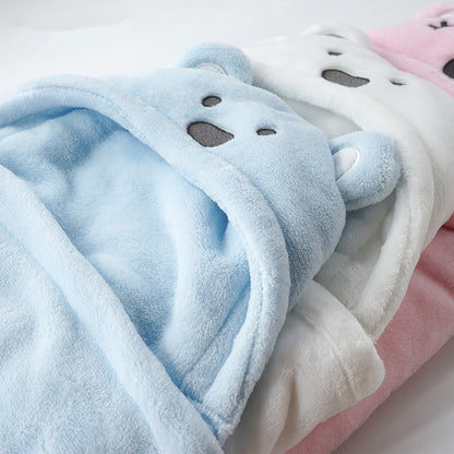 Newborn Baby Coral Fleece Hug Blanket