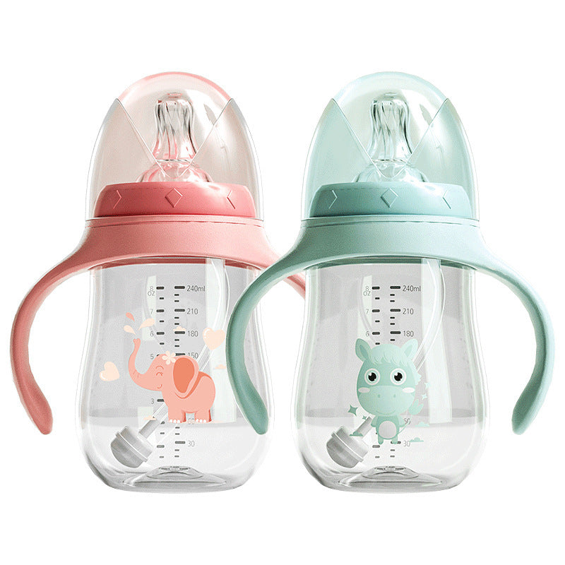 BPA Free Baby Straw Bottle for Milk and Water