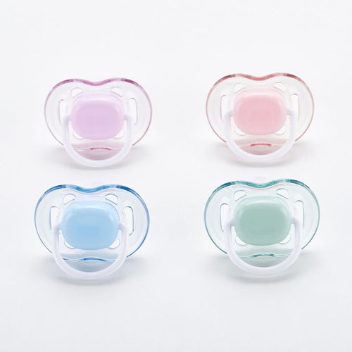 Silicone Baby Pacifier with Flat Nipple | Food Grade 0-3 Months