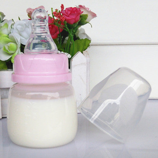 Mini Hard Baby Feeder Bottle with Nipple (60mL)