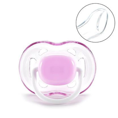 Silicone Baby Pacifier with Flat Nipple | Food Grade 0-3 Months
