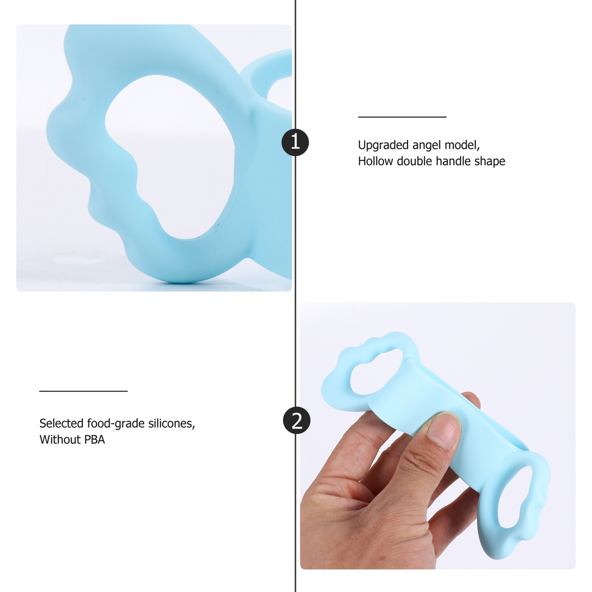 Silicone Baby Bottle Handle Grip for Breastfeeding