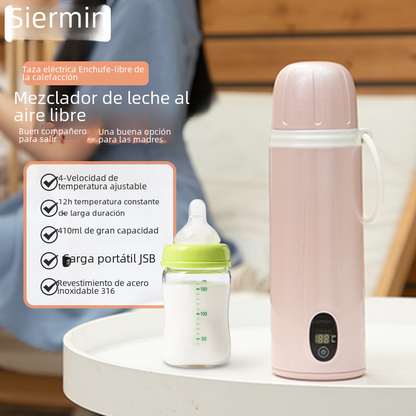 Smart Wireless Baby Bottle Warmer for On-the-Go Use